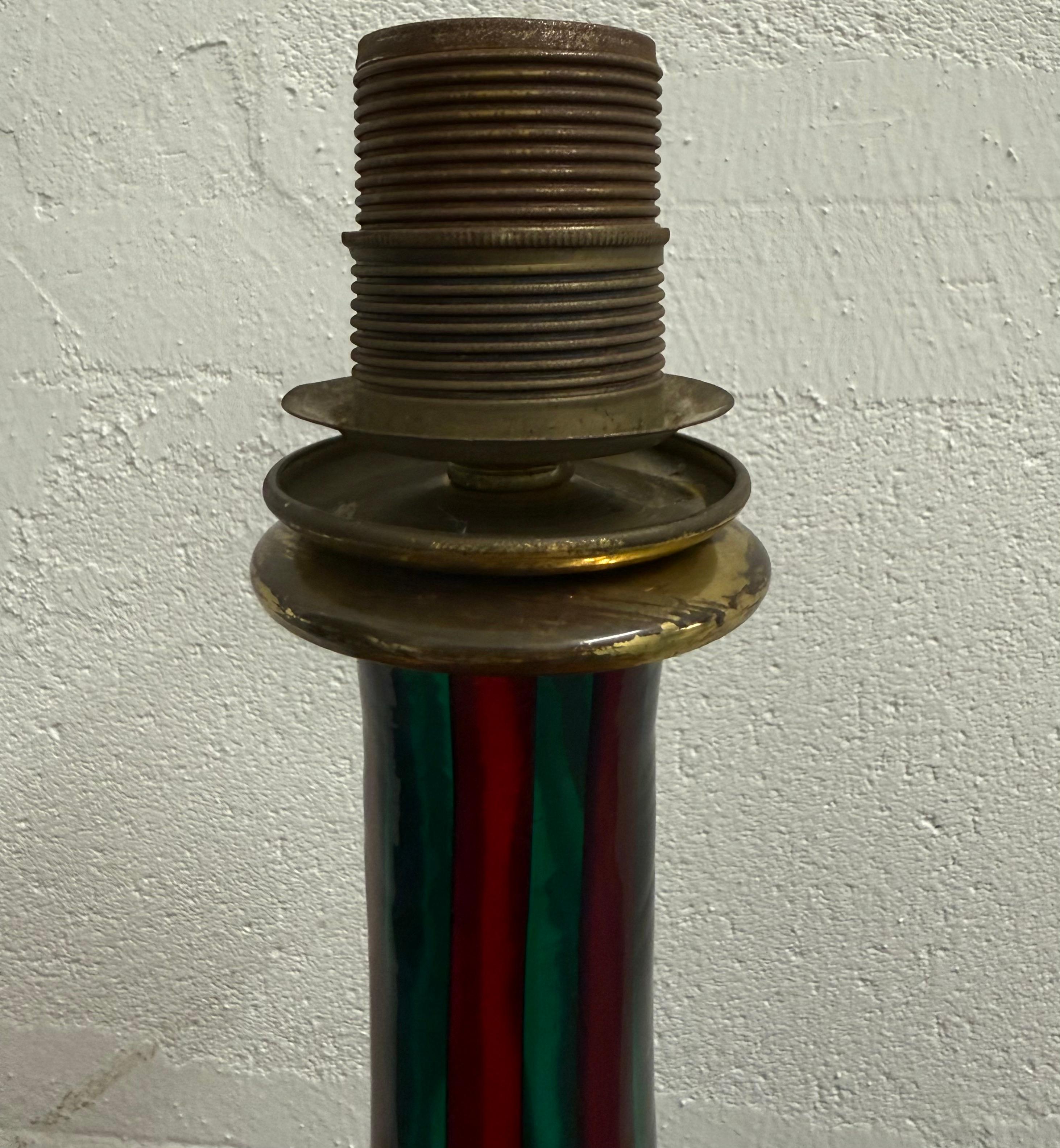 seltene venini steh- oder tischlampe von fulvio bianconi im Angebot 4