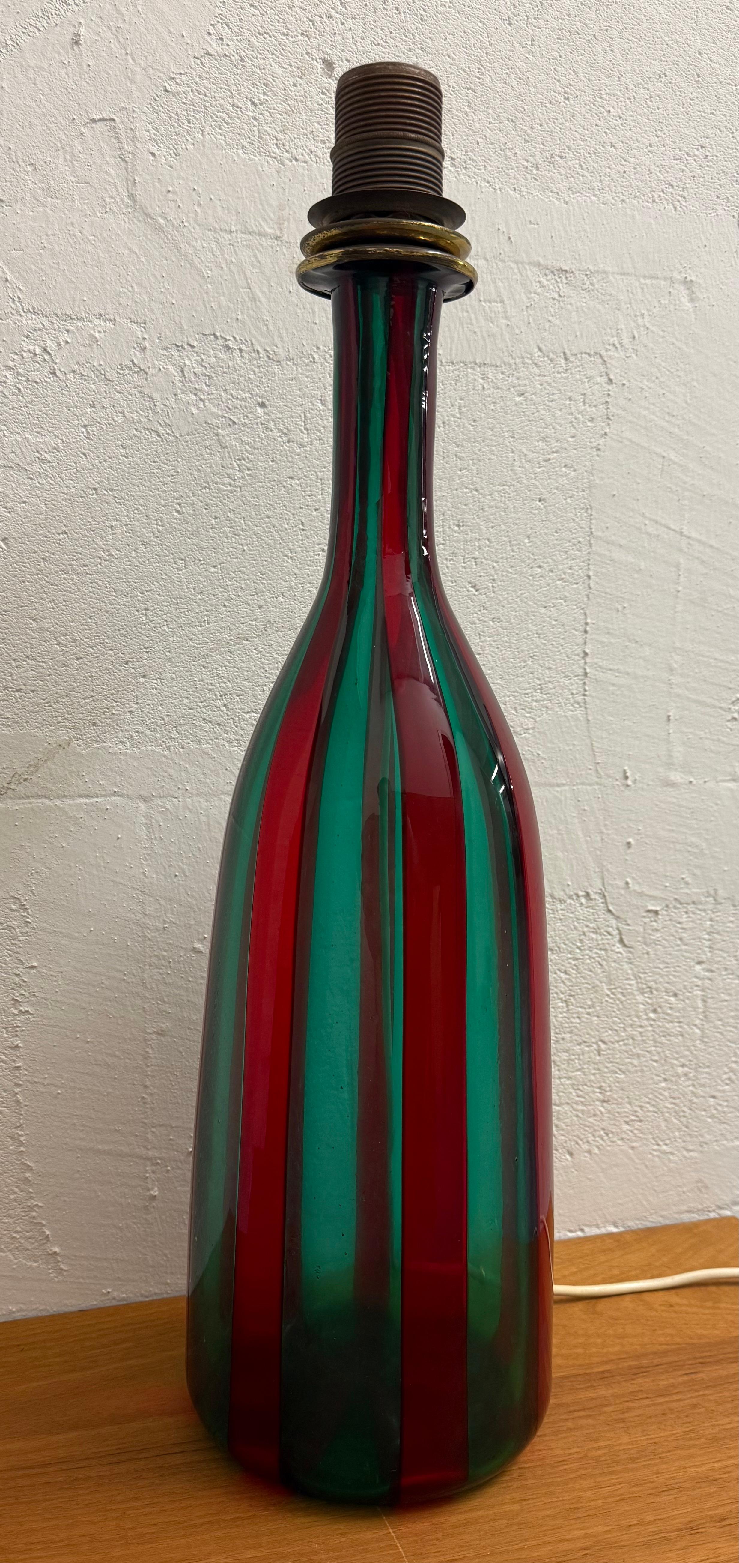 seltene venini steh- oder tischlampe von fulvio bianconi im Angebot 5