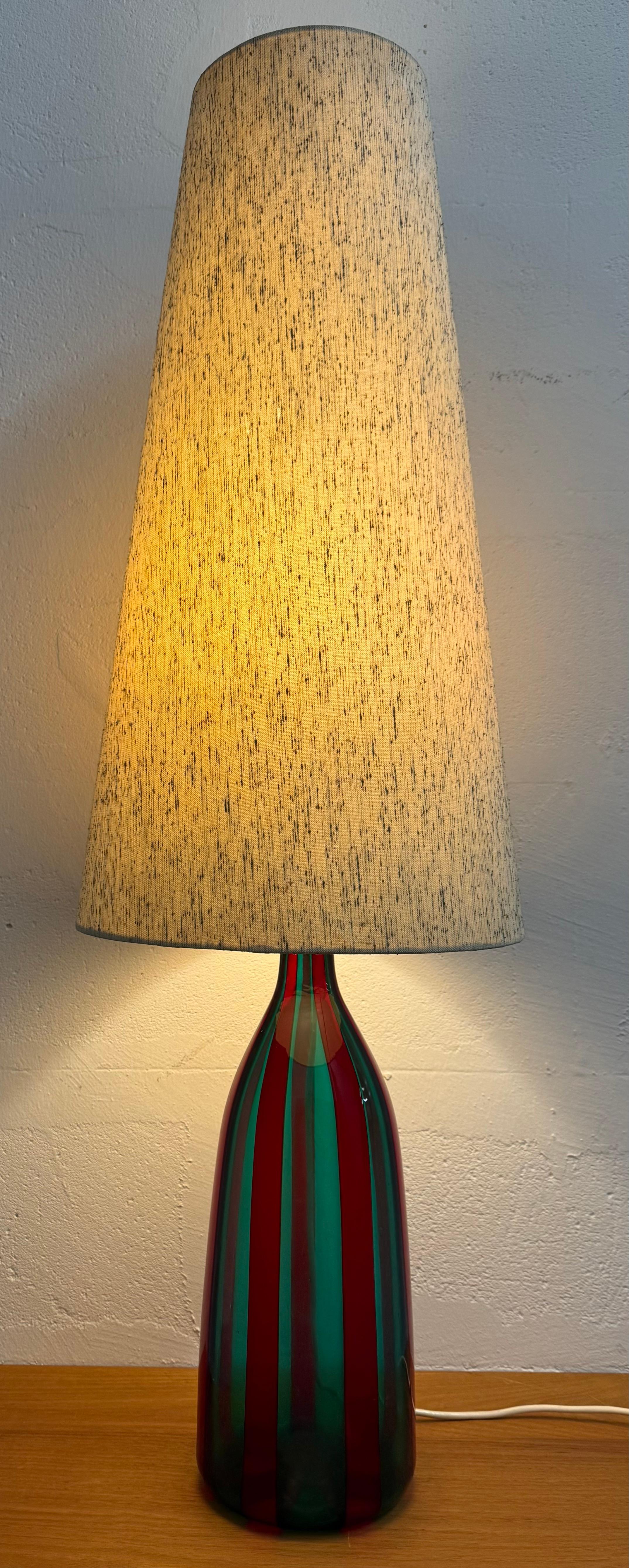 seltene venini steh- oder tischlampe von fulvio bianconi im Angebot 6