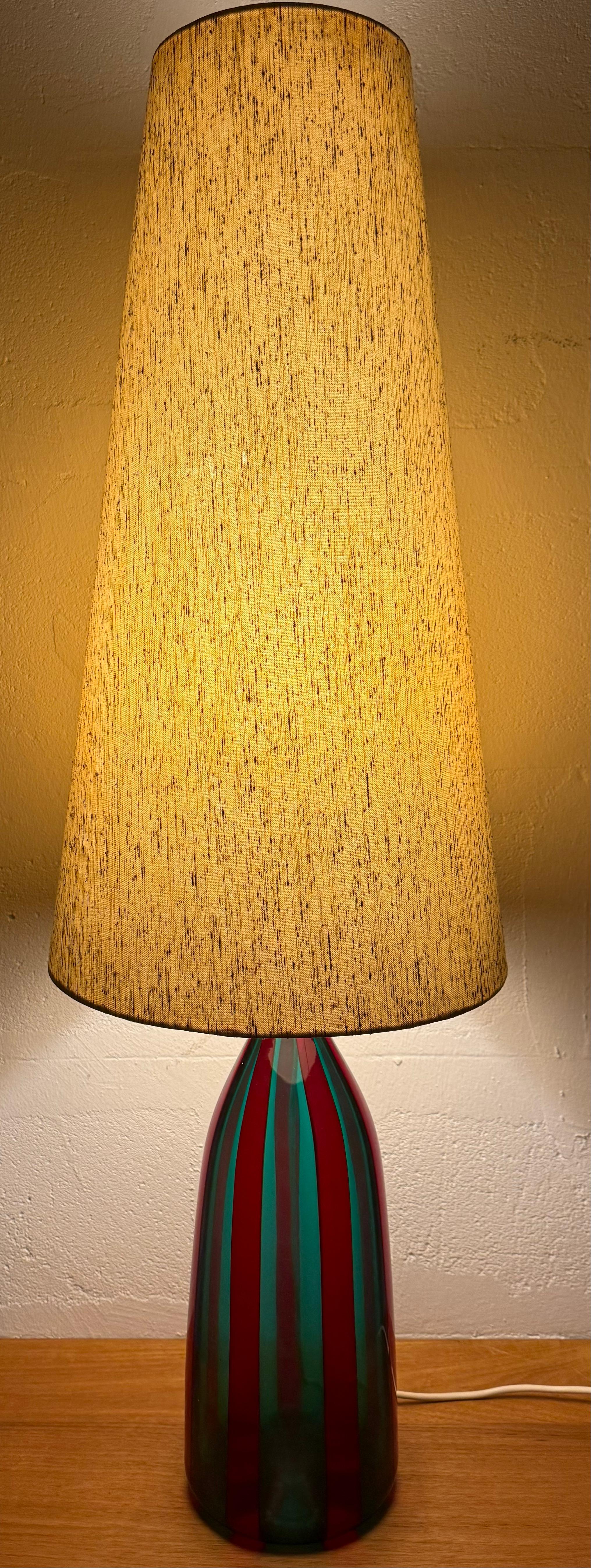 seltene venini steh- oder tischlampe von fulvio bianconi im Angebot 11