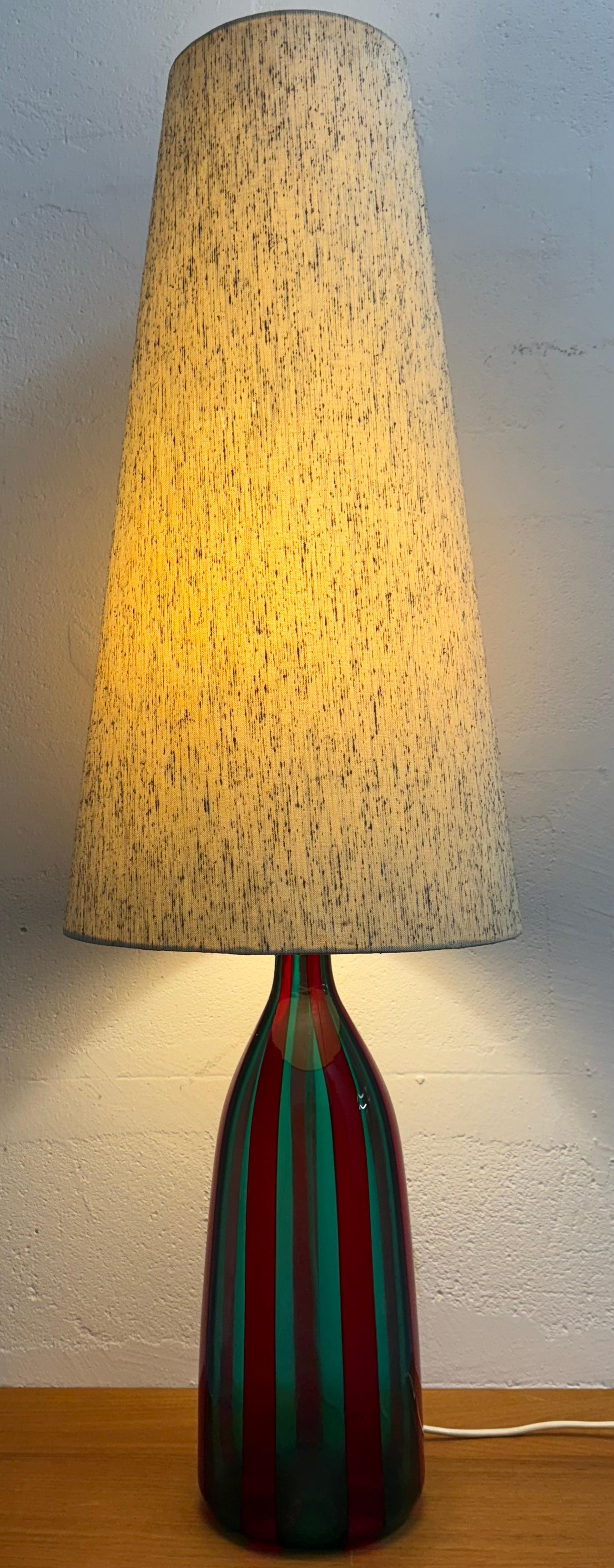seltene venini steh- oder tischlampe von fulvio bianconi im Angebot 13