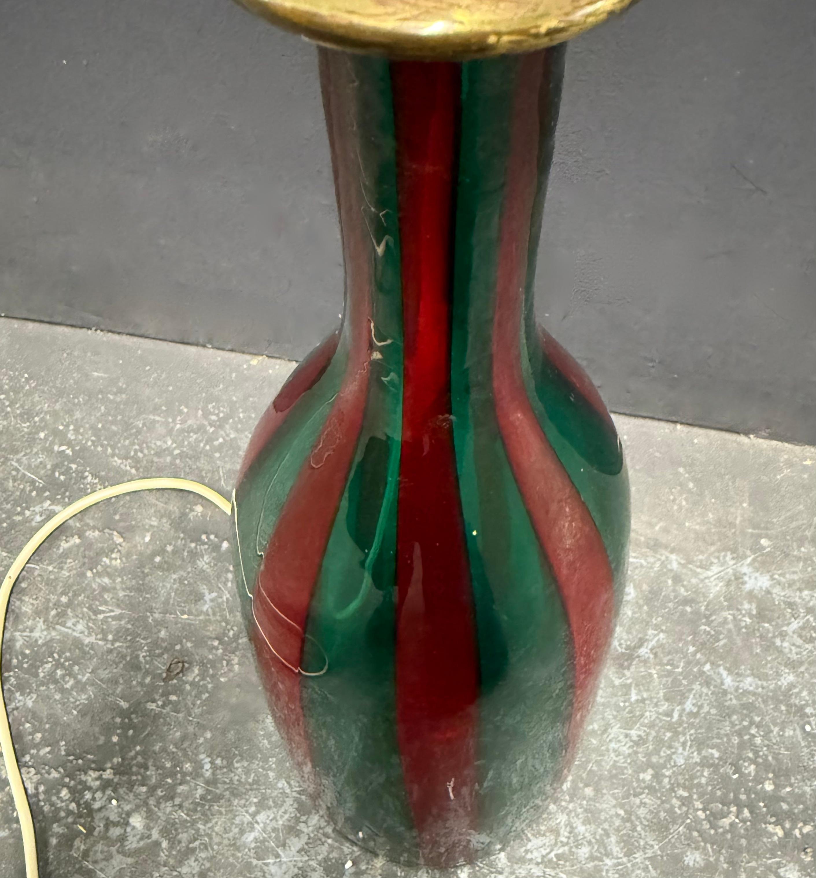 seltene venini steh- oder tischlampe von fulvio bianconi im Angebot 1