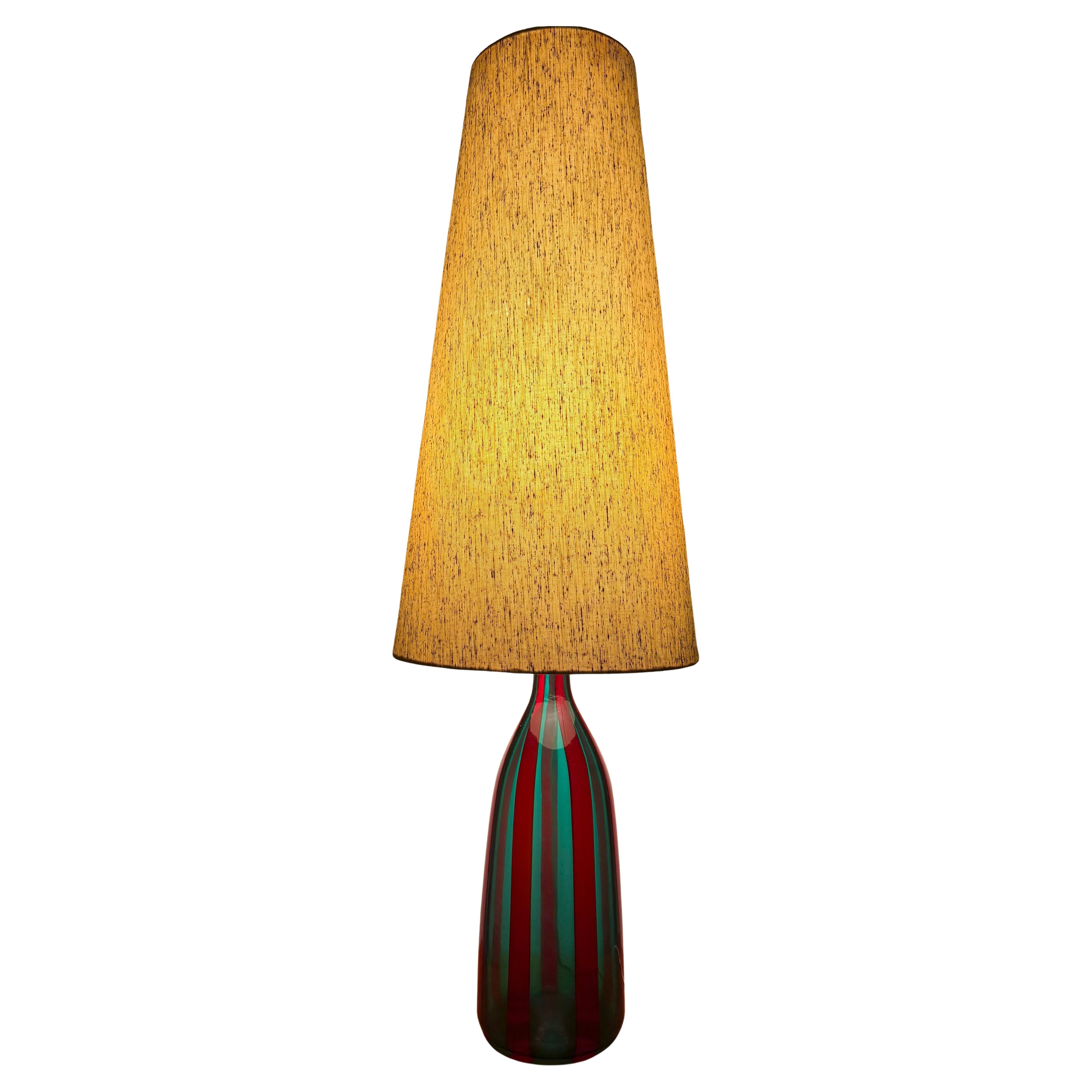 seltene venini steh- oder tischlampe von fulvio bianconi im Angebot
