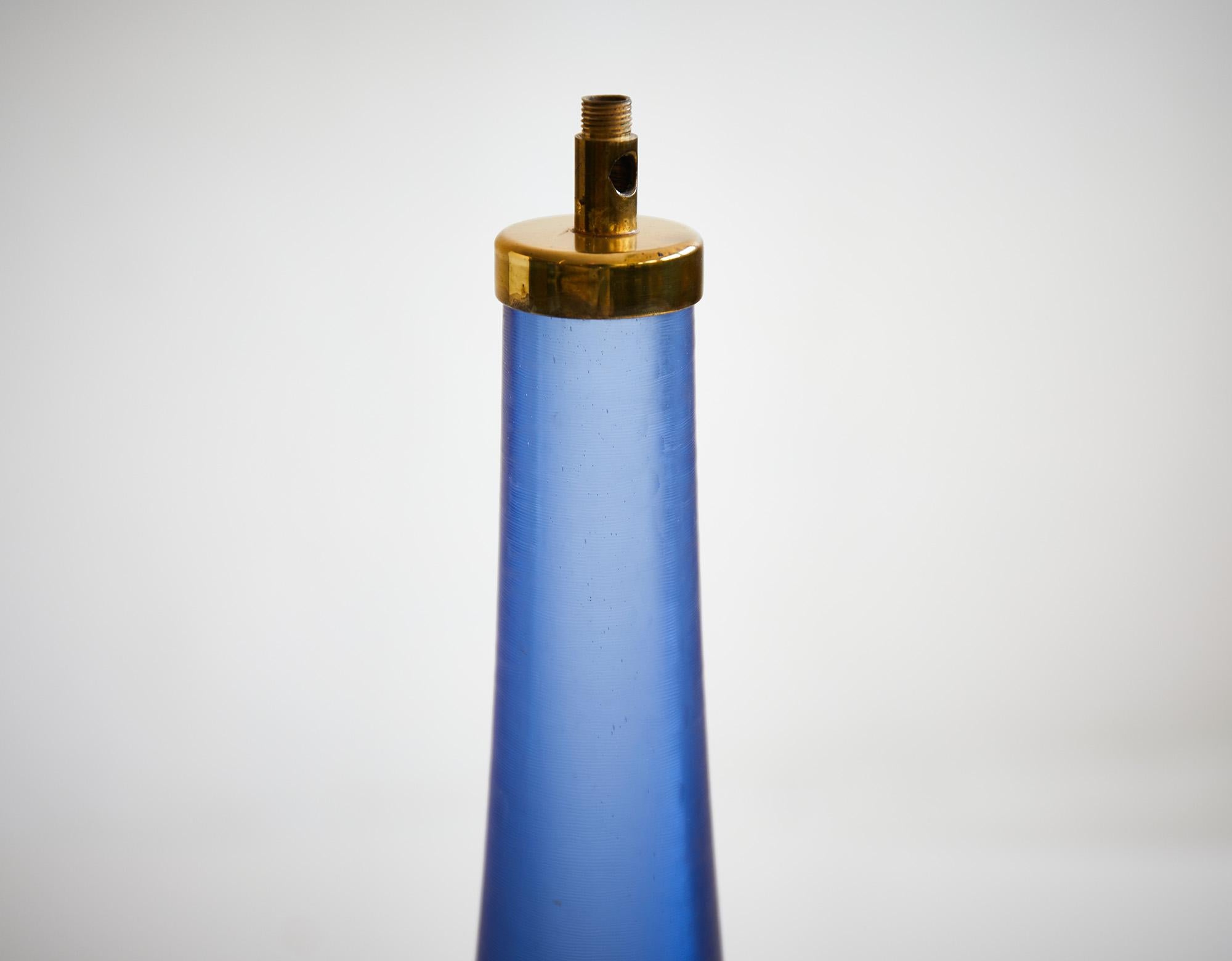 Seltene Tischleuchte von Paolo Venini inciso, sommerso, pesante Ed.Venini, Italien 1950 im Angebot 2