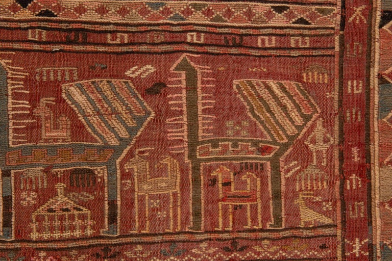 Rare VERNEH Old Saddle Rug for Collection For Sale at 1stDibs