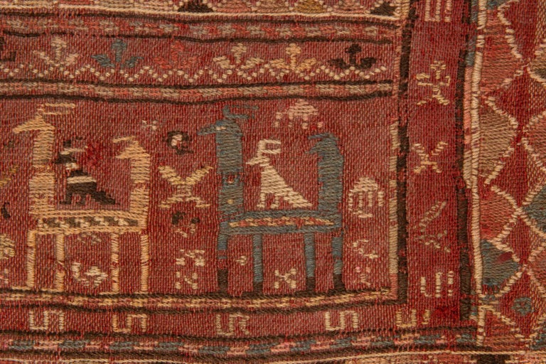 Rare VERNEH Old Saddle Rug for Collection For Sale at 1stDibs
