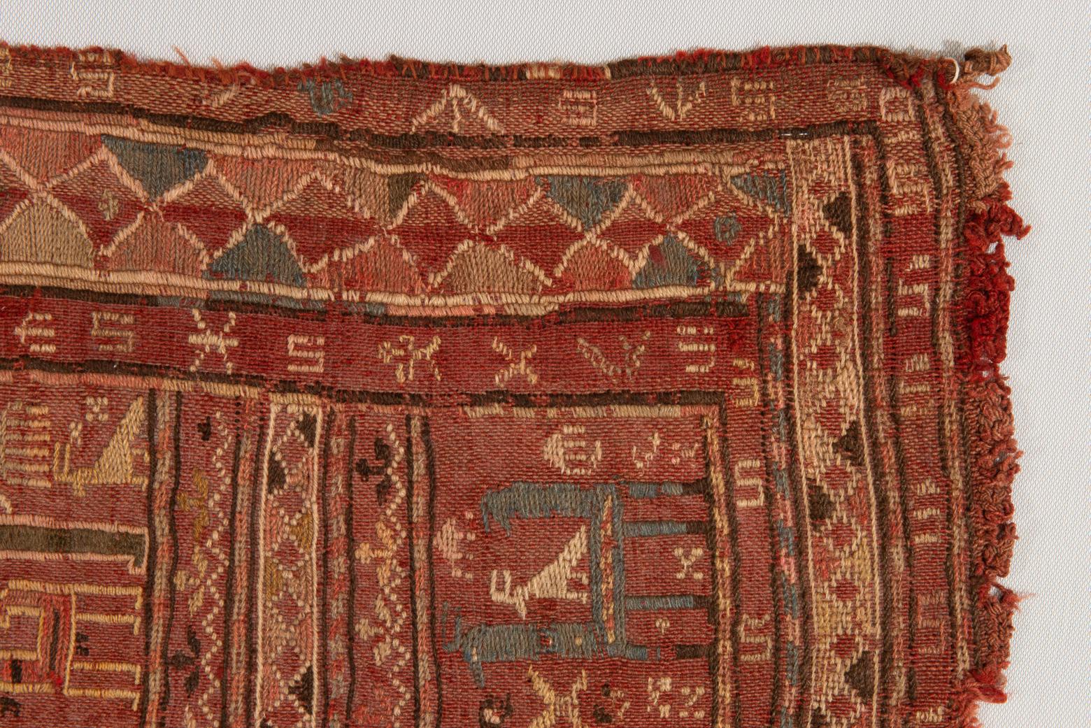 Rare VERNEH Old Saddle Rug for Collection In Good Condition For Sale In Alessandria, Piemonte