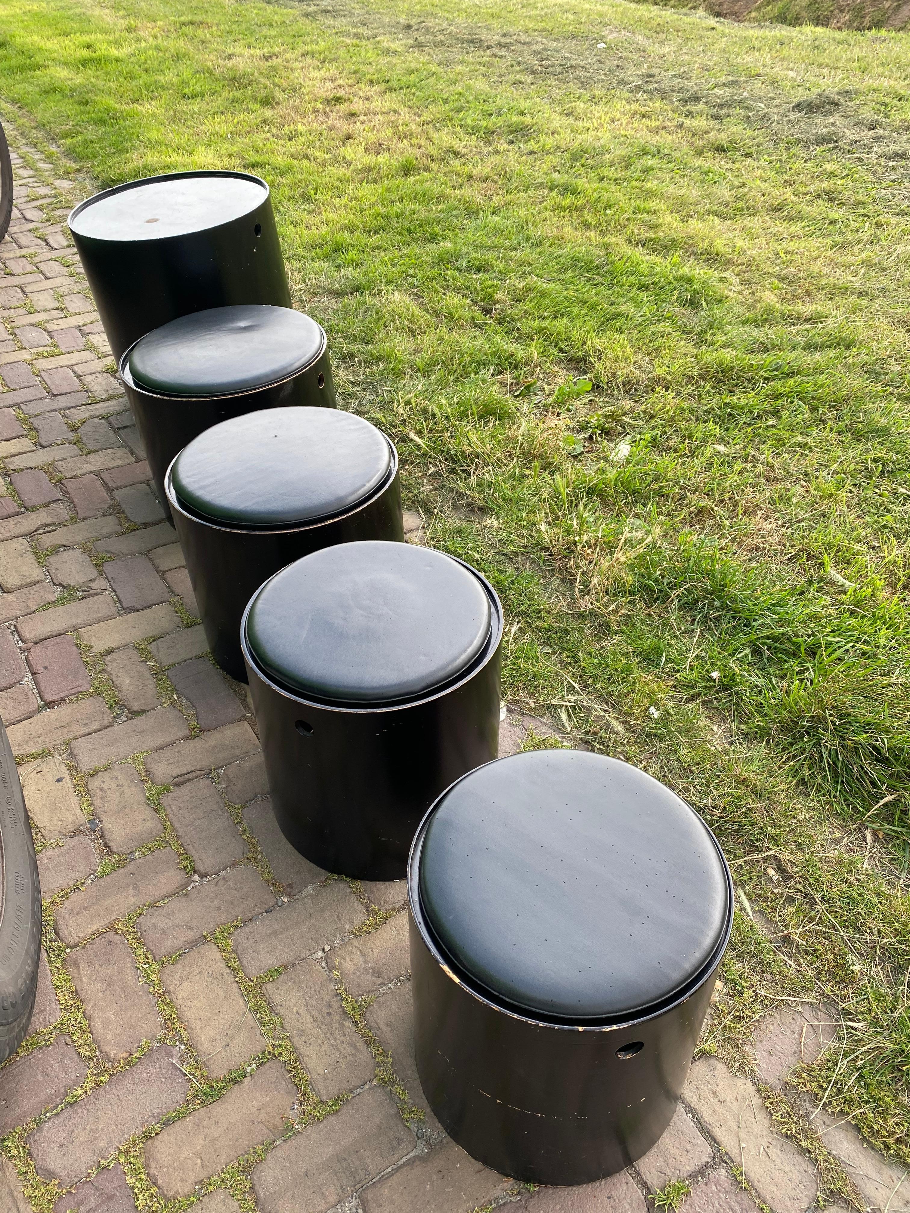 Mid-20th Century Rare Verner Panton Multifunctional Black Party Set, 1965 For Sale
