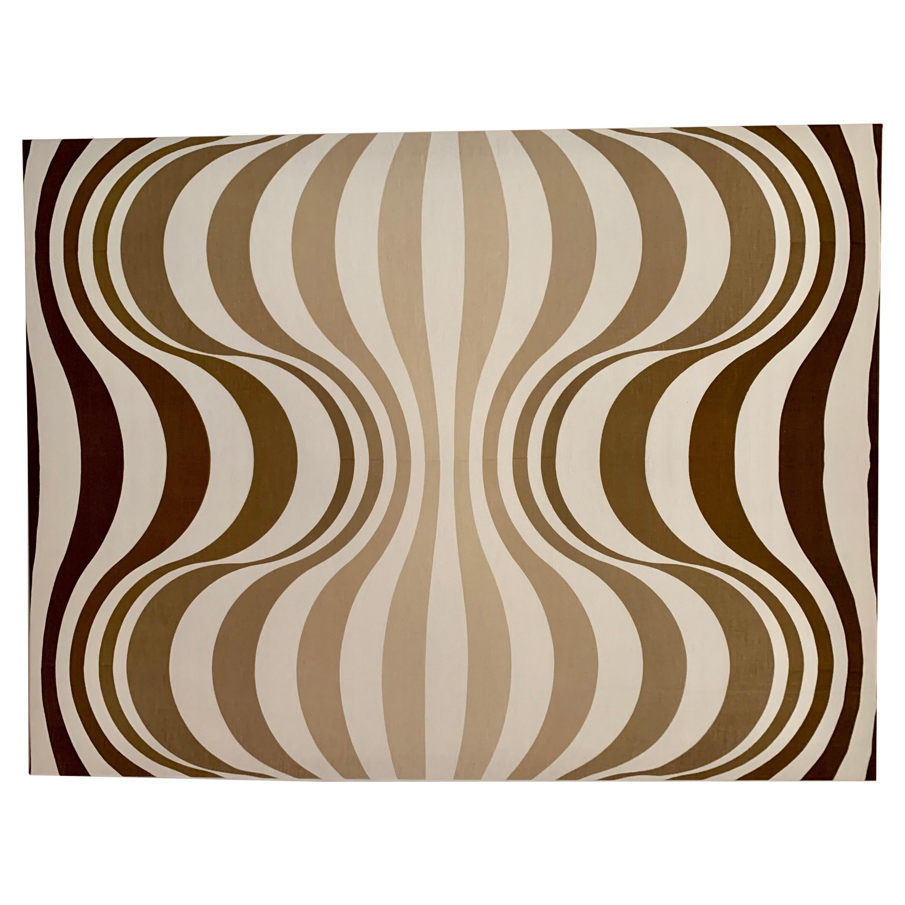 Rare Verner Panton "Onion" Mid-Century Stretched Textile Art