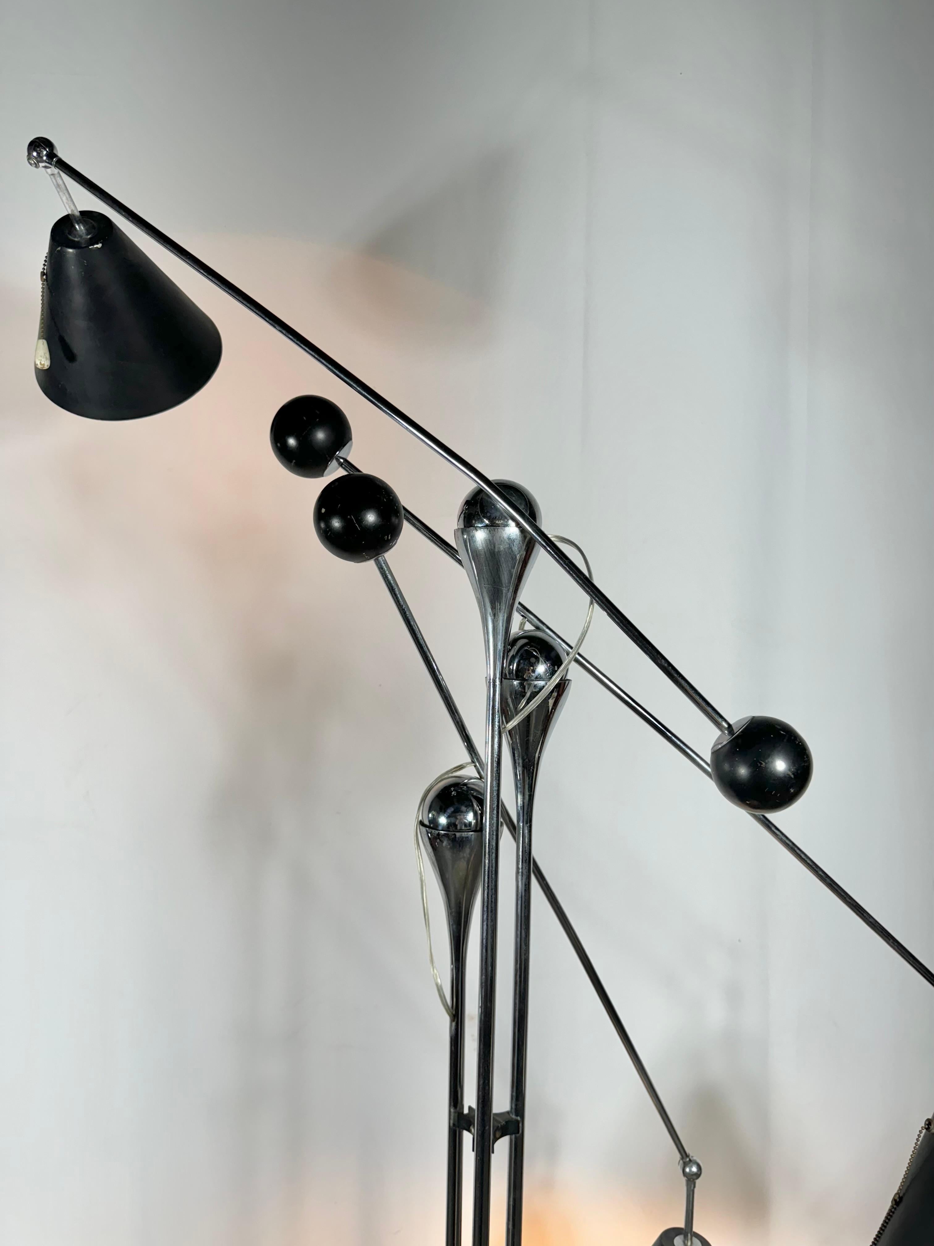 Seltene Version Arredoluce Triennale mod. 14028 / Angelo Lelii , Lampada da terra im Angebot 6