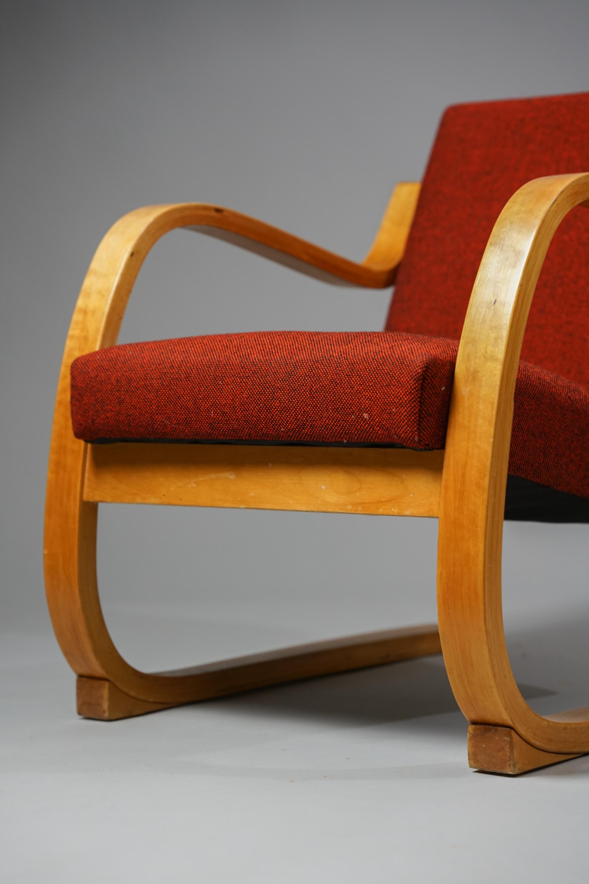 Scandinave moderne Version rare du fauteuil 402 d'Alvar Aalto+Aalto pour Artek, années 1950 en vente