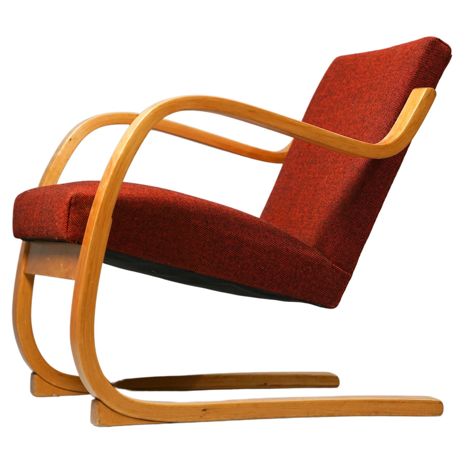 Version rare du fauteuil 402 d'Alvar Aalto+Aalto pour Artek, années 1950 en vente