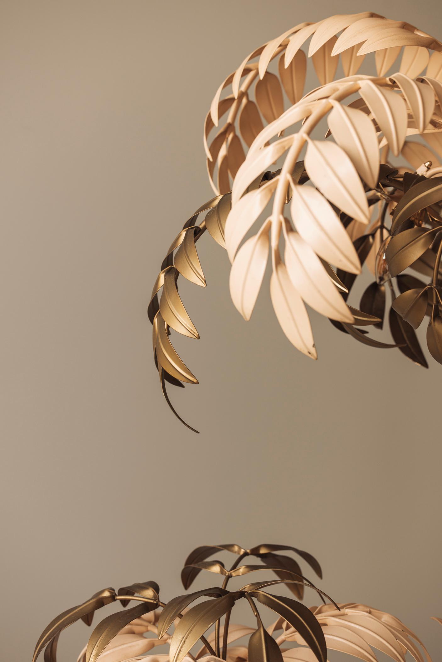 Rare version of this iconic Hans Kögl palm tree floor lamp, Germany 1970s For Sale 4