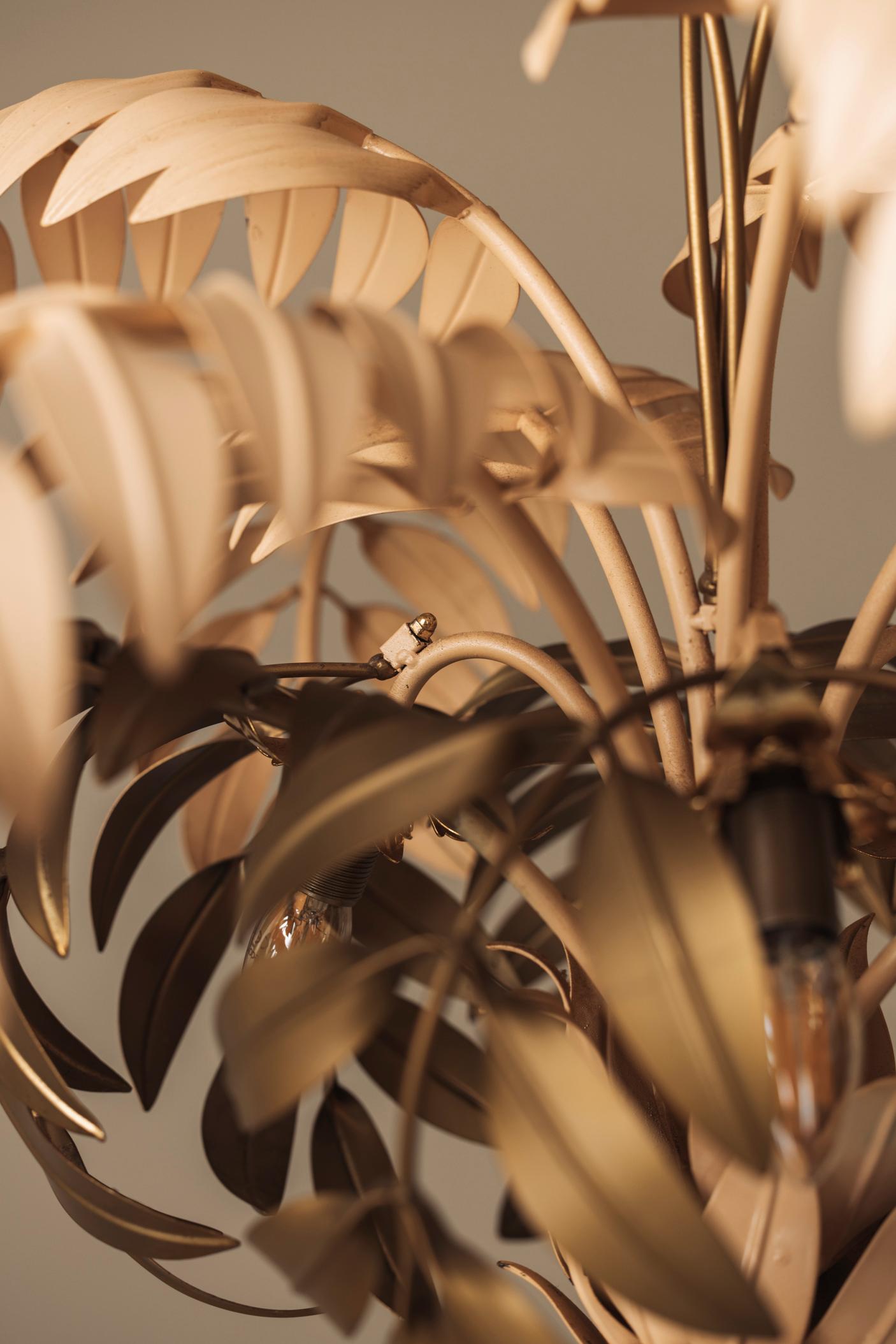 Rare version of this iconic Hans Kögl palm tree floor lamp, Germany 1970s For Sale 5