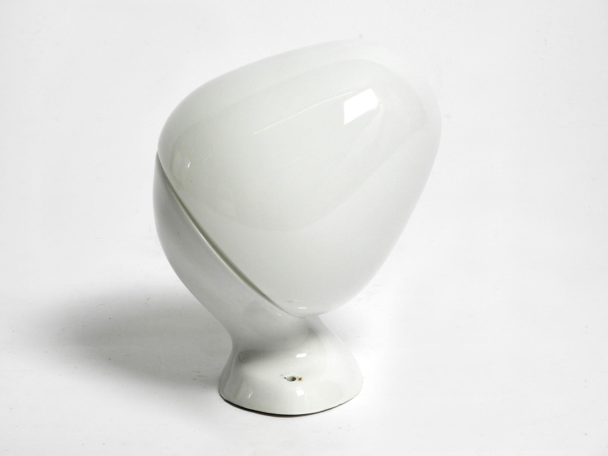 Mid-Century Modern Rare very beautiful Mid Century Modern Wilhelm Wagenfeld glass ceramic wall lamp For Sale