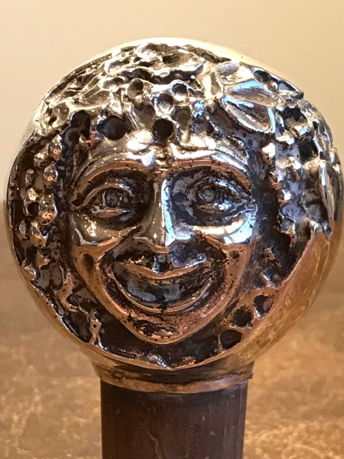 Rare Very Old Sterling Silver Wine Bottle Cork Head Fully Hallmarked Old Piece 1