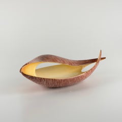 Raro centro de mesa de cerámica esmaltada biomórfica Vibi Torino, años 50