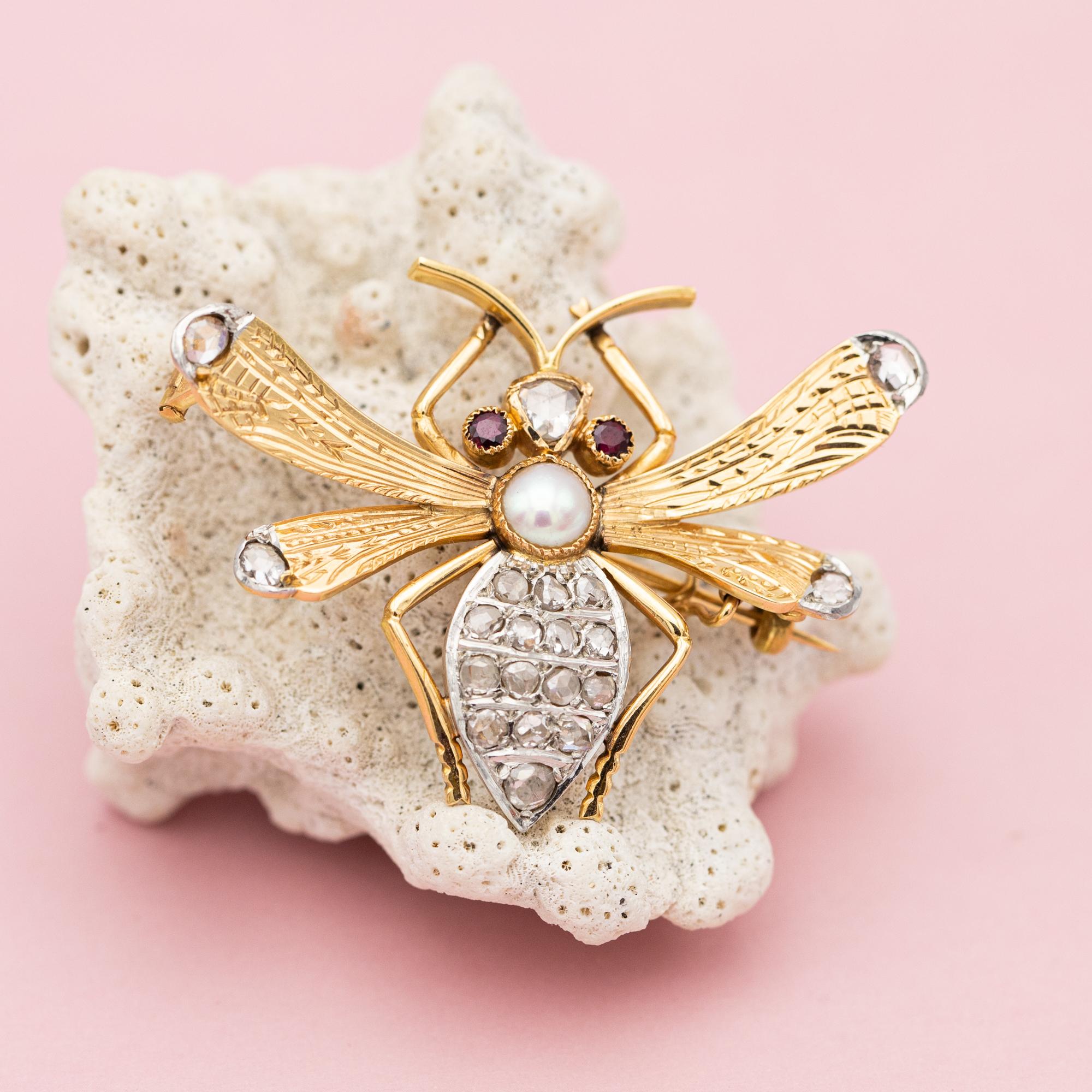 victorian bee brooch