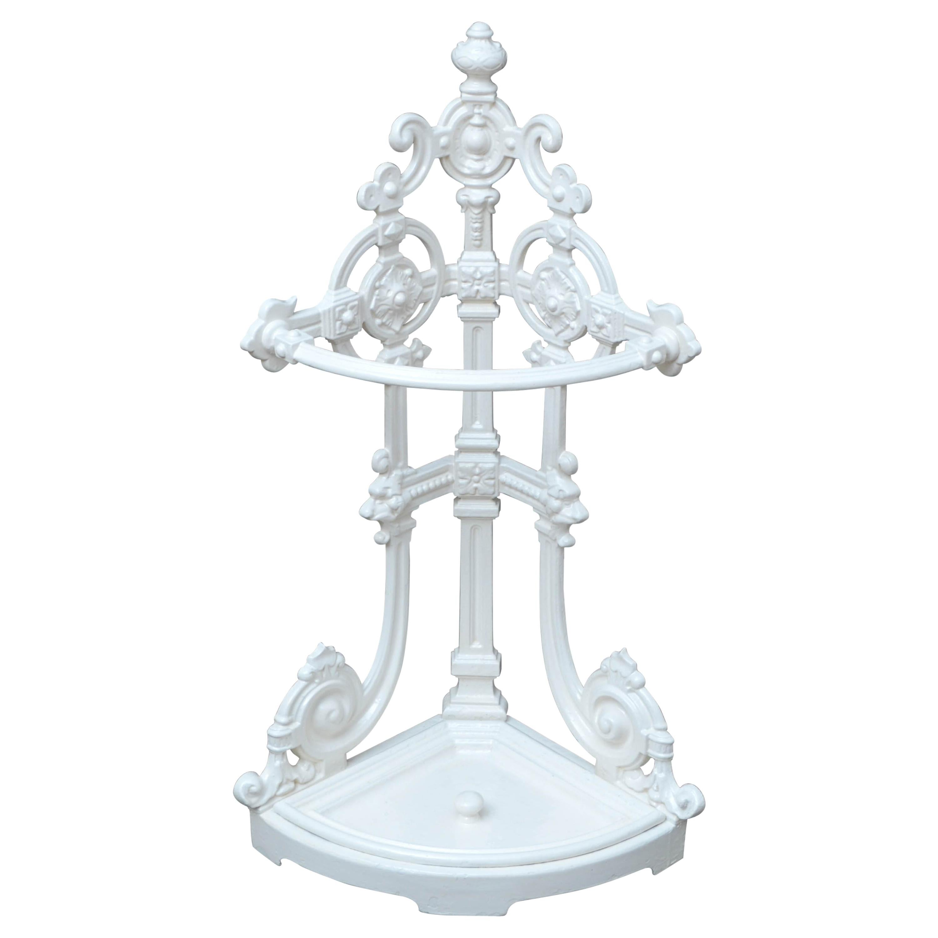 Rare Victorian Corner Umbrella Stand For Sale