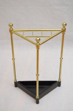 Rare Victorian Corner Umbrella Stand with Serial Number Stamp
