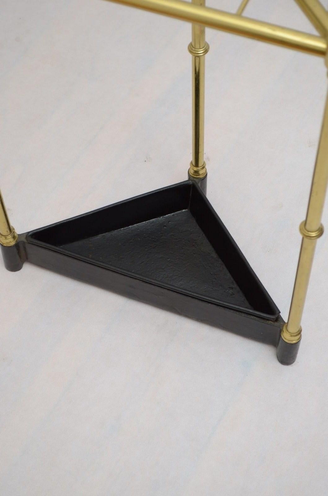Rare Victorian Corner Umbrella Stand with Serial Number Stamp For Sale 2