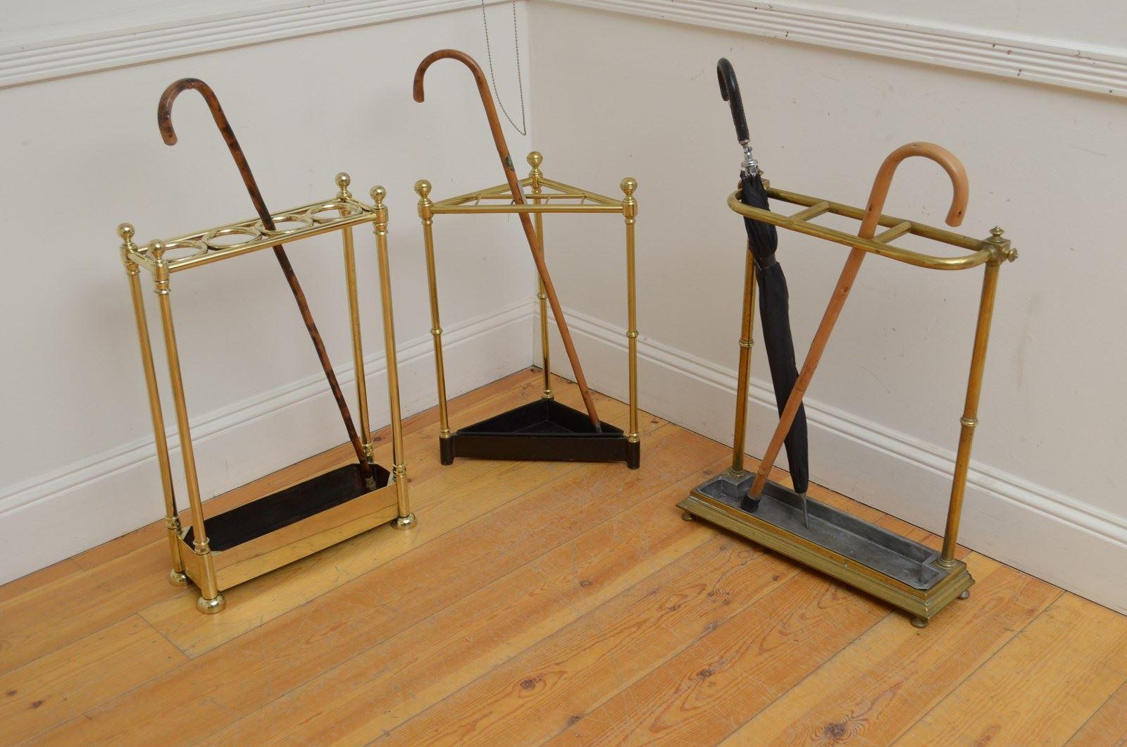 Rare Victorian Corner Umbrella Stand with Serial Number Stamp For Sale 4