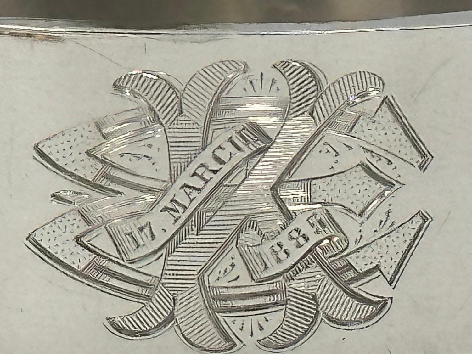 SELTENer viktorianischer englischer Kronen-Armreif aus Silber, datiert (Viktorianisch) im Angebot