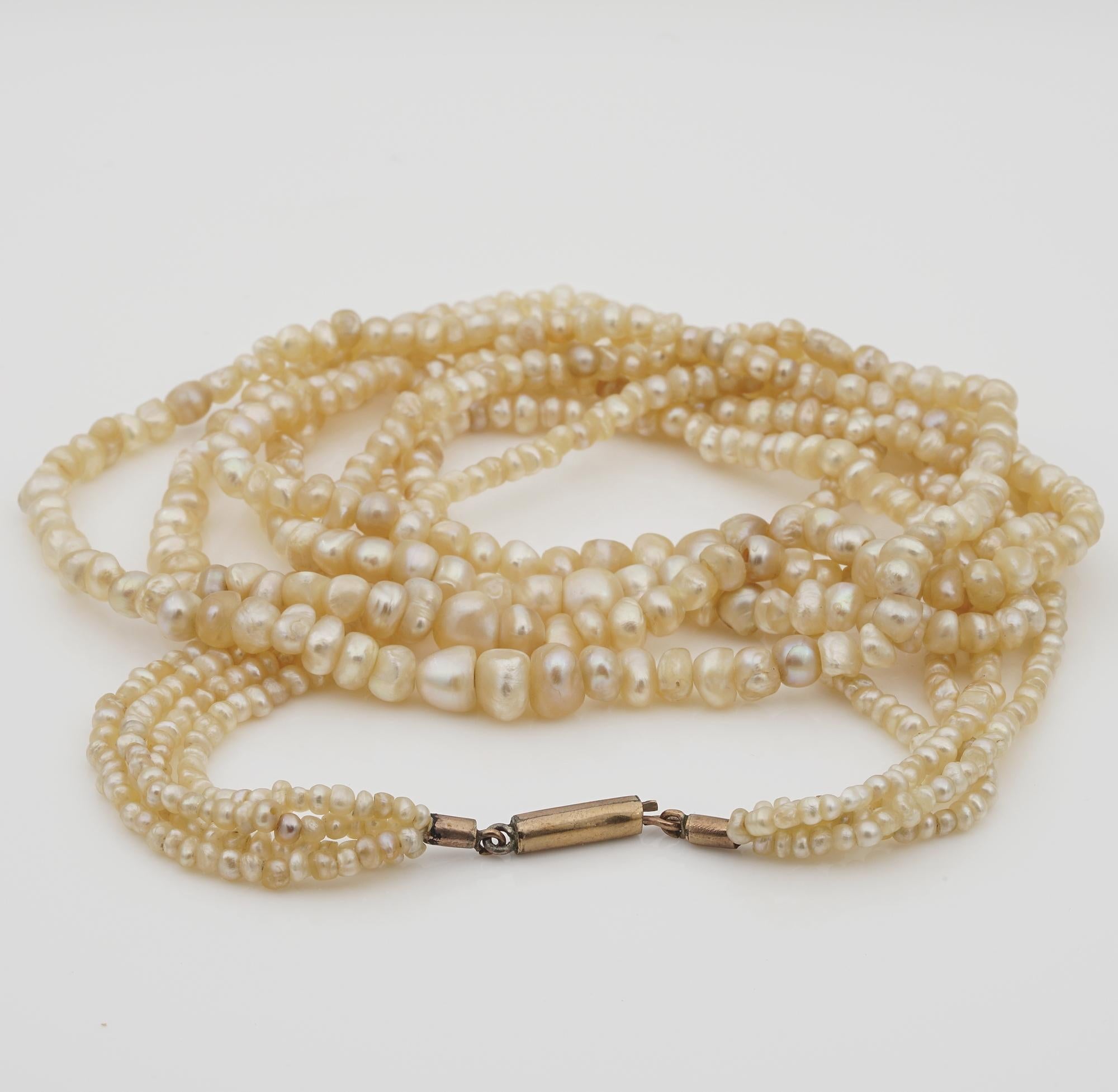 antique basra pearl necklace