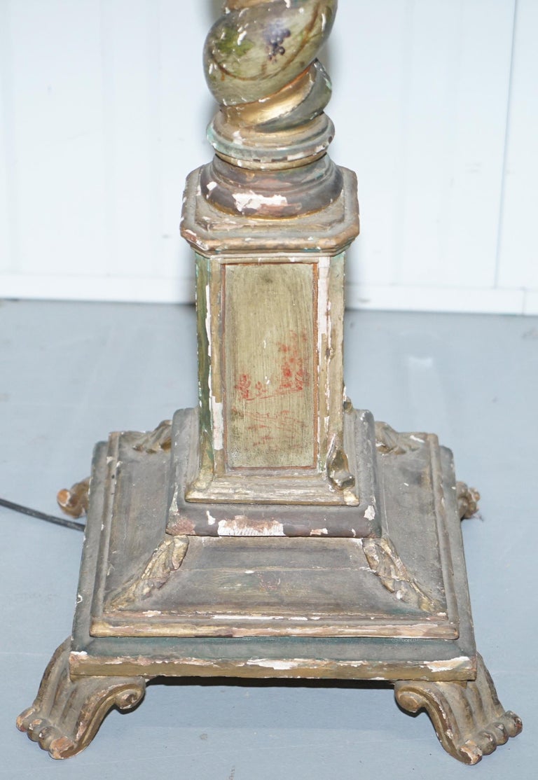 Rare Victorian Hand-Painted Italian Venetian Uplighter ...