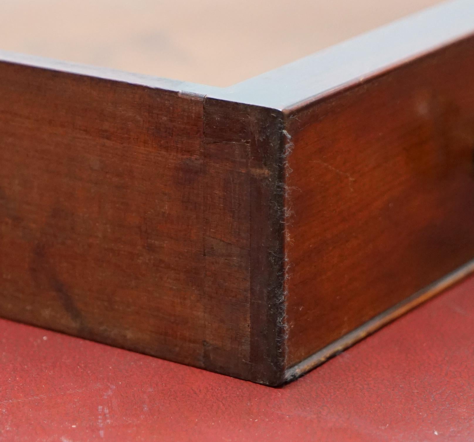 Rare table à écrire victorienne Holland and Sons Partner à double face en bois de feuillus en vente 13
