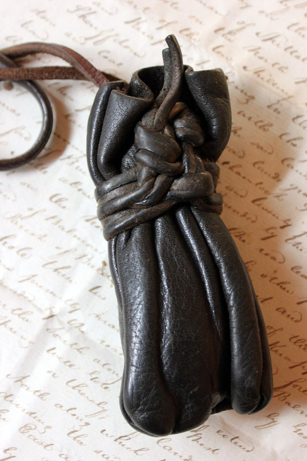 Rare Victorian Lunatic Asylum Key & Weighted Pouch circa 1880 ‘Asylum Cage Only’ 4