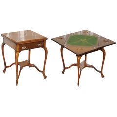 Rare Victorian Mahogany a Tinsley Stamped Games Table circa 1880 Unfolds Extends