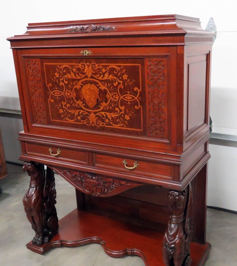 Rare Victorian Philadelphia Desk by Daniel Pabst For Sale at 1stdibs