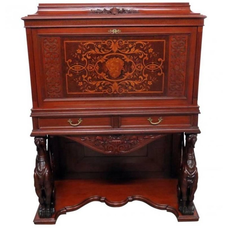 Rare Victorian Philadelphia Desk by Daniel Pabst For Sale at 1stdibs