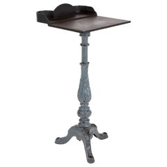 Rare Victorian Print Factory Stand in Cast Iron, Circa 1860