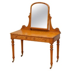Rare Victorian Satinwood Dressing Table