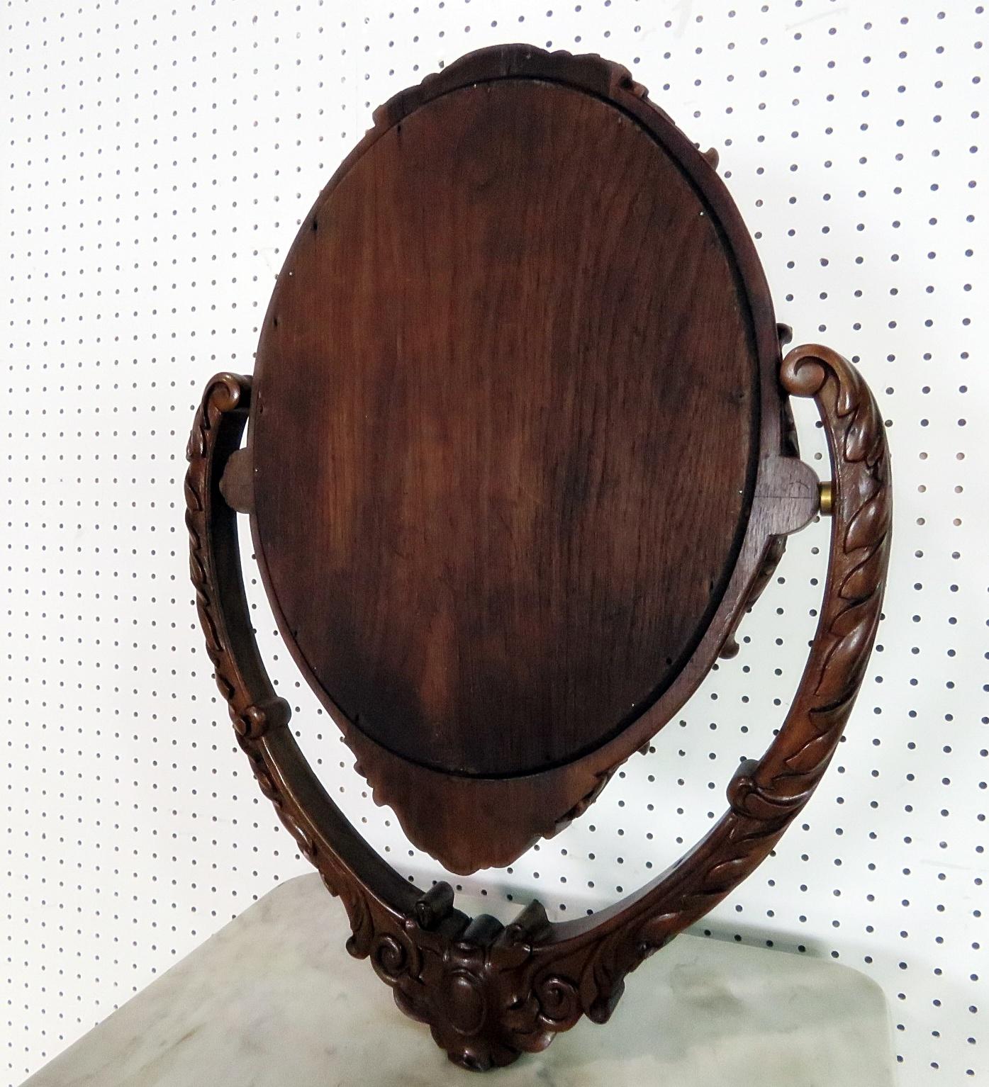 Rare Victorian Shaving Mirror Attributed to Thomas Brooks 4