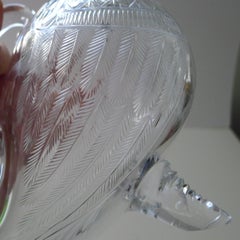 Rare Victorian Silver and Cut Glass Novelty Duck Decanter / Jug, 1894