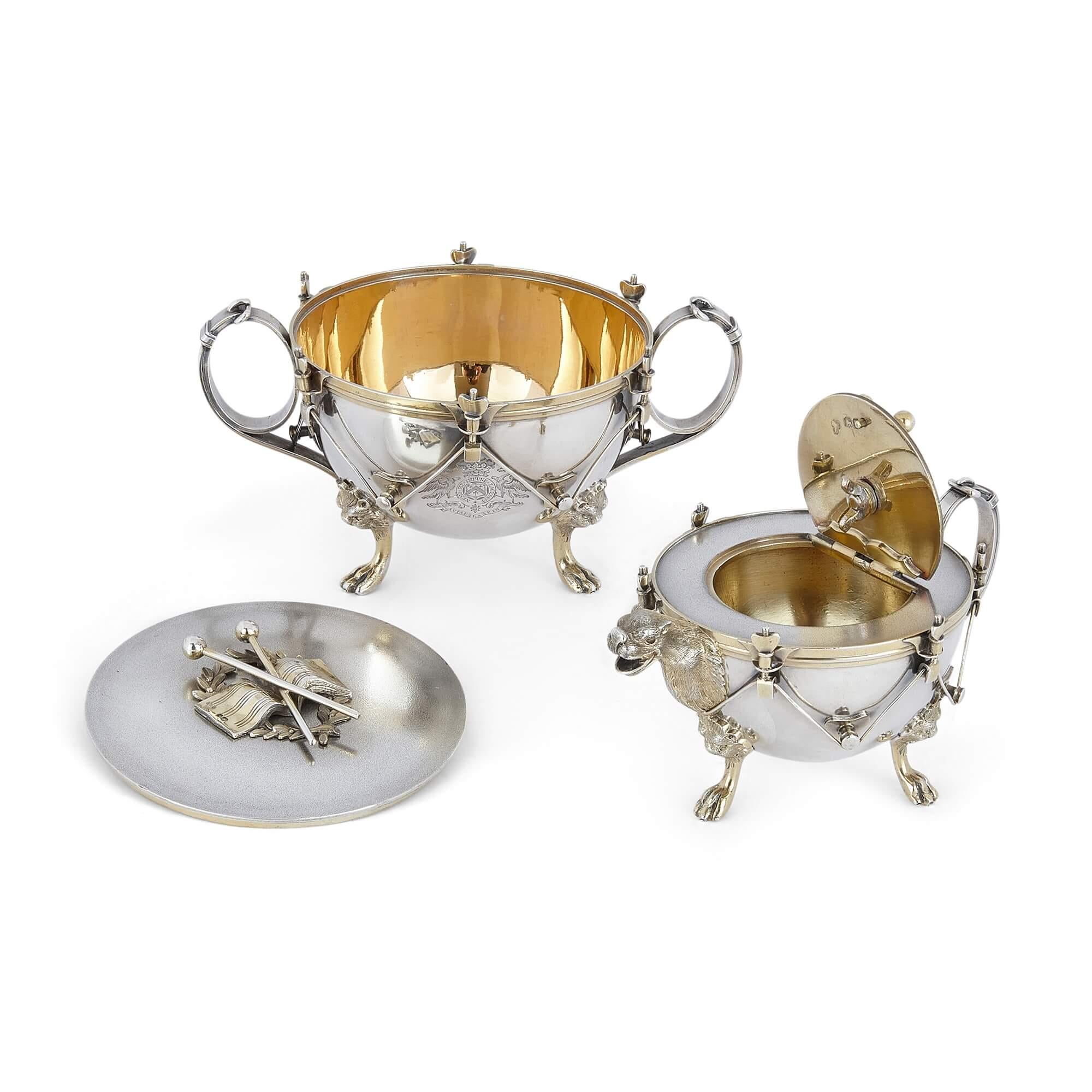 Rare Victorian Silver Tea and Coffee Set by Edward C. Brown For Sale 4