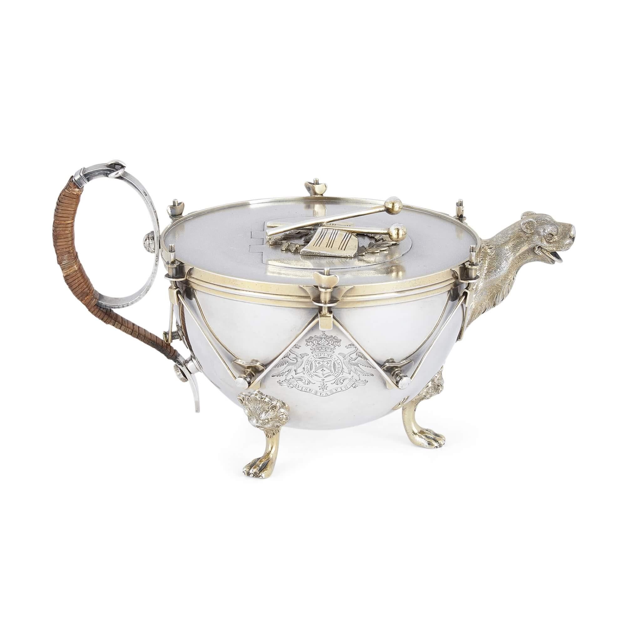Seltenes viktorianisches Tee- und Kaffeeservice aus Silber von Edward C. Brown im Angebot 6