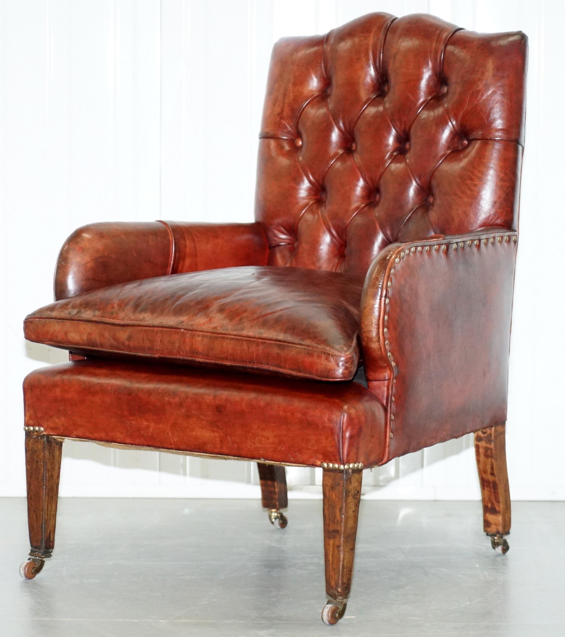 small leather chair