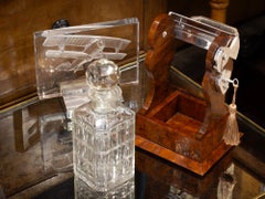 Raro amboyna massiccio vittoriano Tantalus George Betjemann