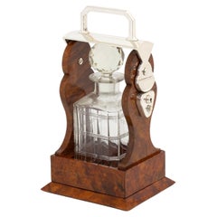 Rare Victorian Solid Amboyna Tantalus George Betjemann