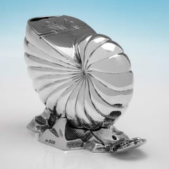 Rare Victorian sterling silver spoon warmer - Rupert Favell London 1875