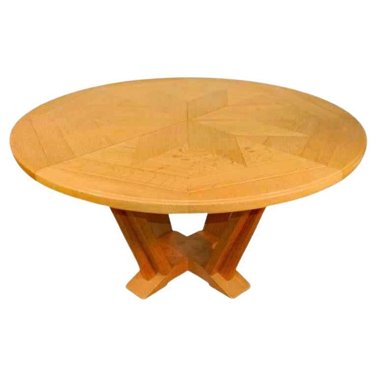 Rare "Victorine" model table, first model circa 1950 Guillerme et Chambron For Sale