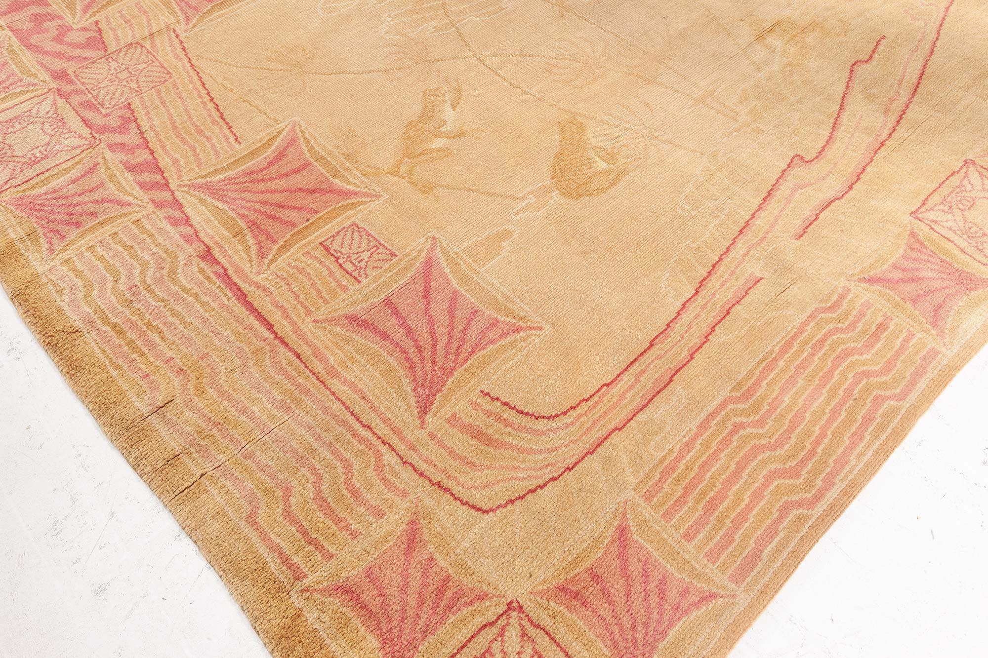 20th Century Doris Leslie Blau Rare Viennese Art Nouveau Rug For Sale