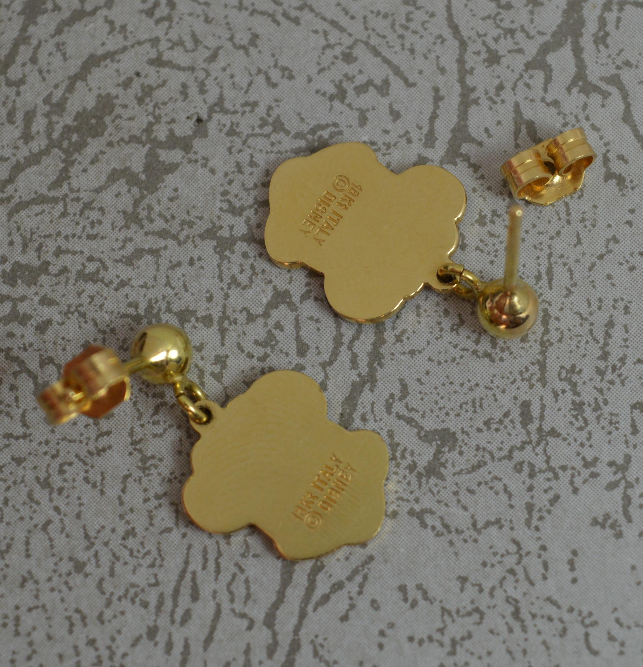 minnie mouse earrings gold