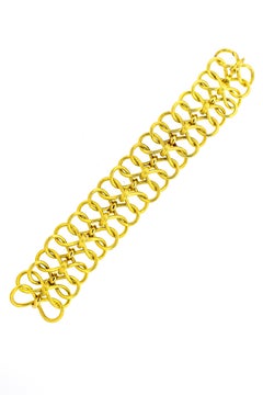Rare Vintage 18 Karat Gold Open Link Bracelet by Schlumberger for Tiffany & Co.