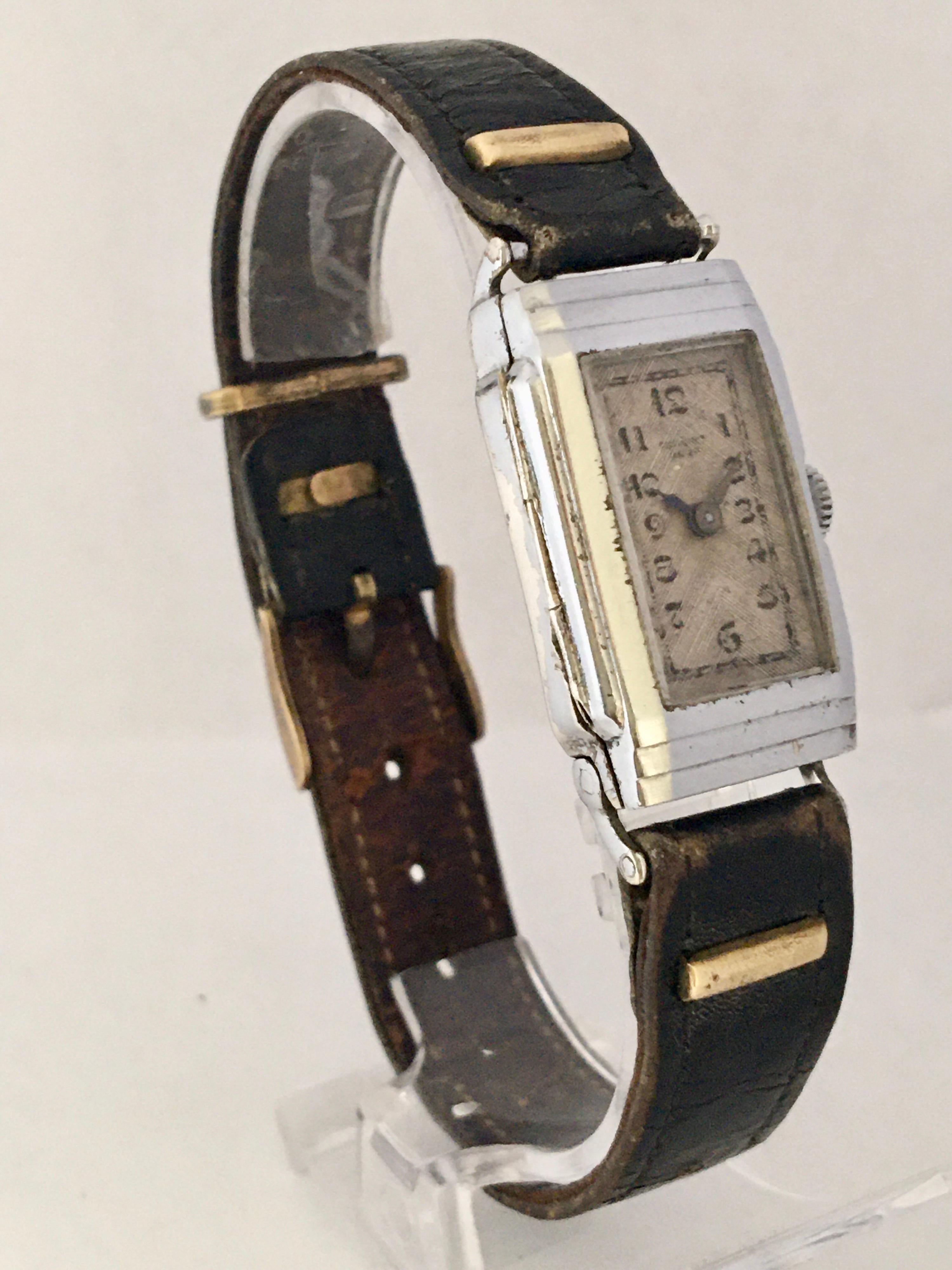 Rare Vintage 1930s Fortis Autorist Self Winding Watch by John Harwood For Sale 11