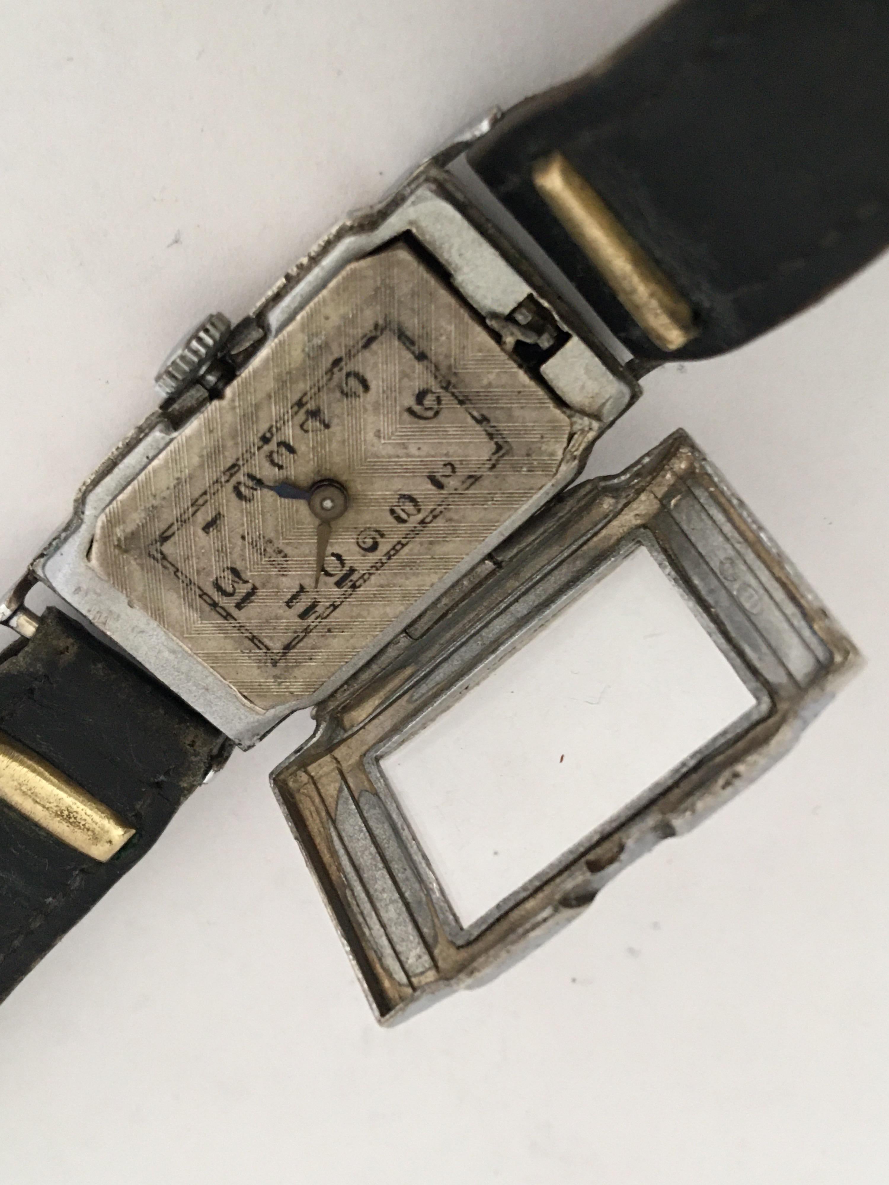 Rare Vintage 1930s Fortis Autorist Self Winding Watch by John Harwood In Good Condition For Sale In Carlisle, GB